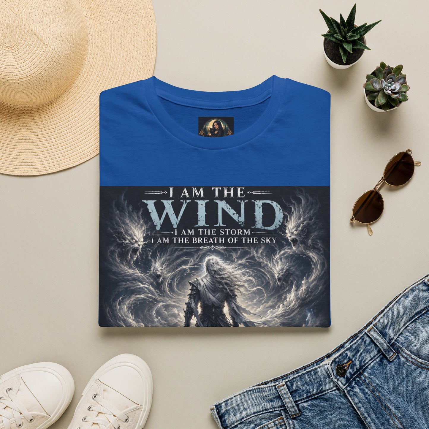 Fantasy Air God Warrior Graphic Tee