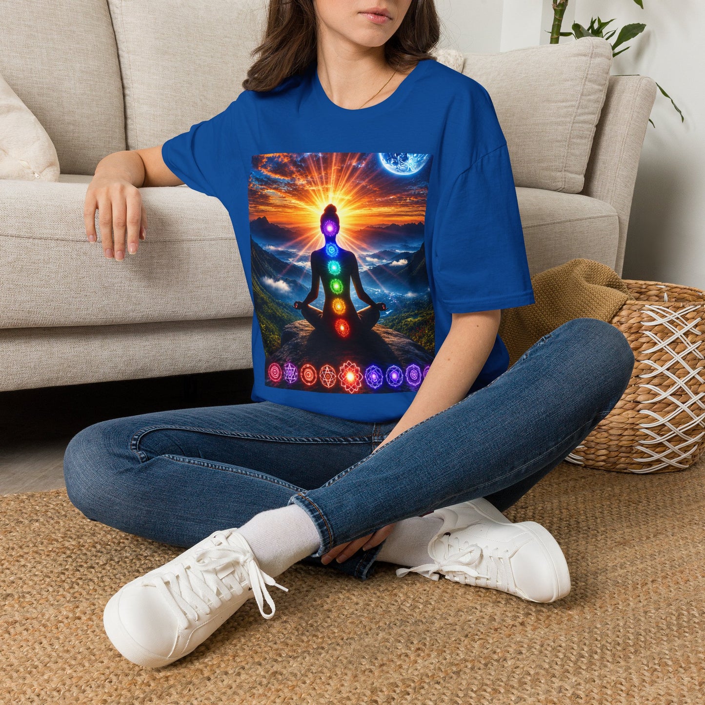 Celestial Chakra Awakening Unisex Softstyle T-Shirt