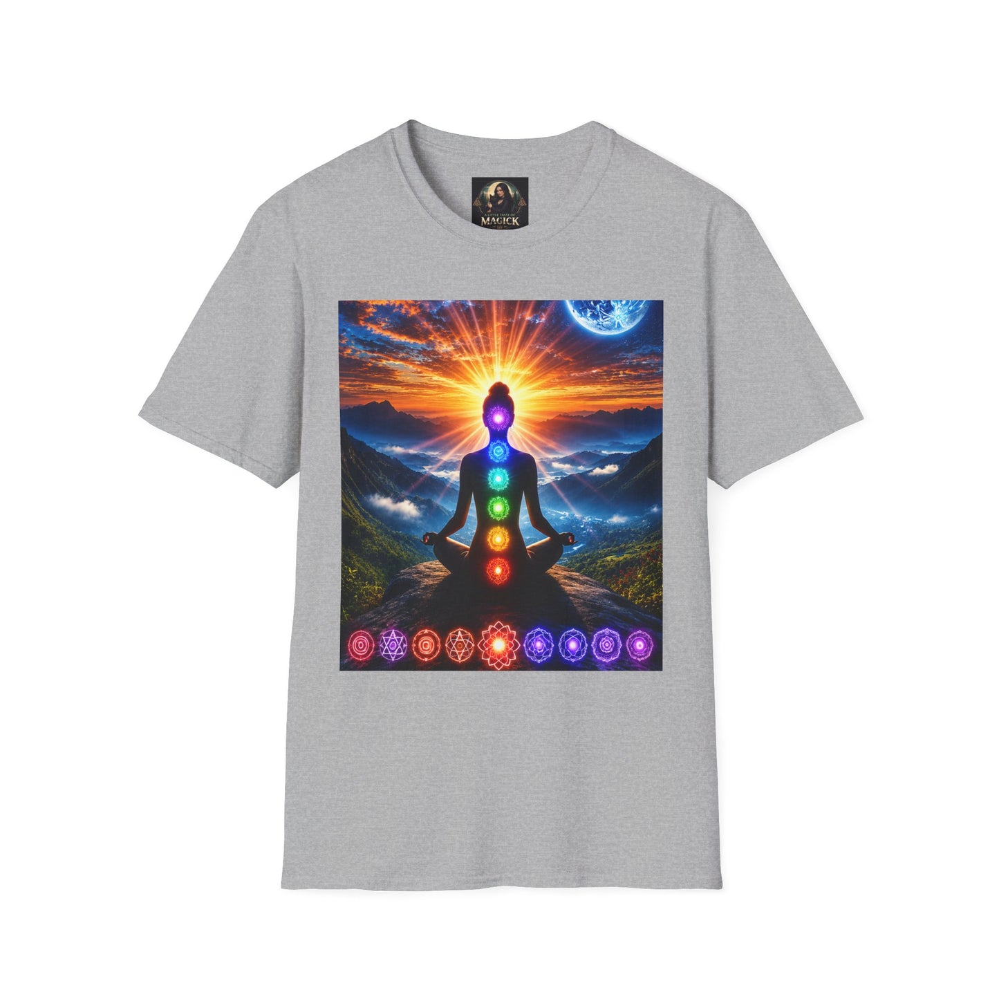 Celestial Chakra Awakening Unisex Softstyle T-Shirt
