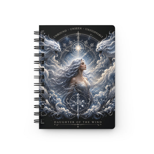 Daughter of the Wind – Celestial Air Goddess Fantasy Spiral Bound Journal