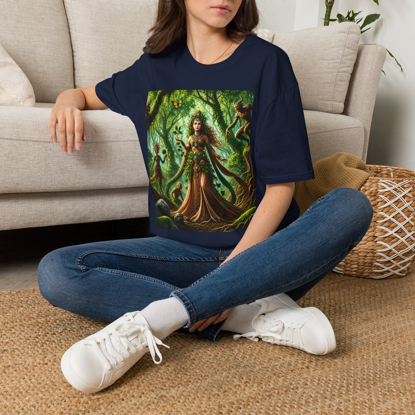 Rooted in Earth, Guided by Ancient Magic Unisex Softstyle T-Shirt