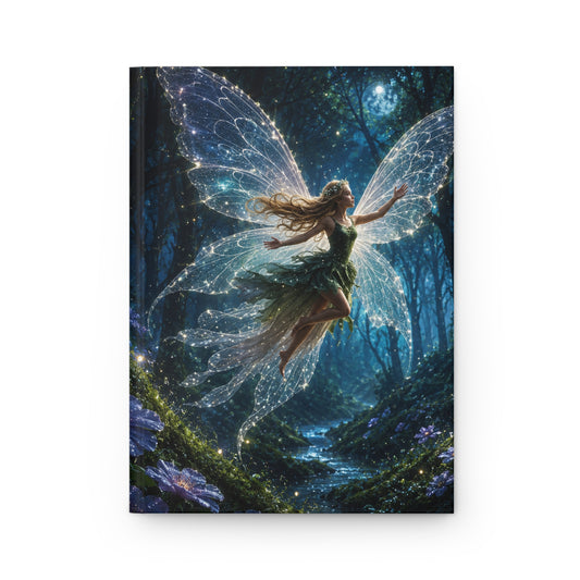Enchanted Moonlight Fairy – Matte Hardcover Lined Journal
