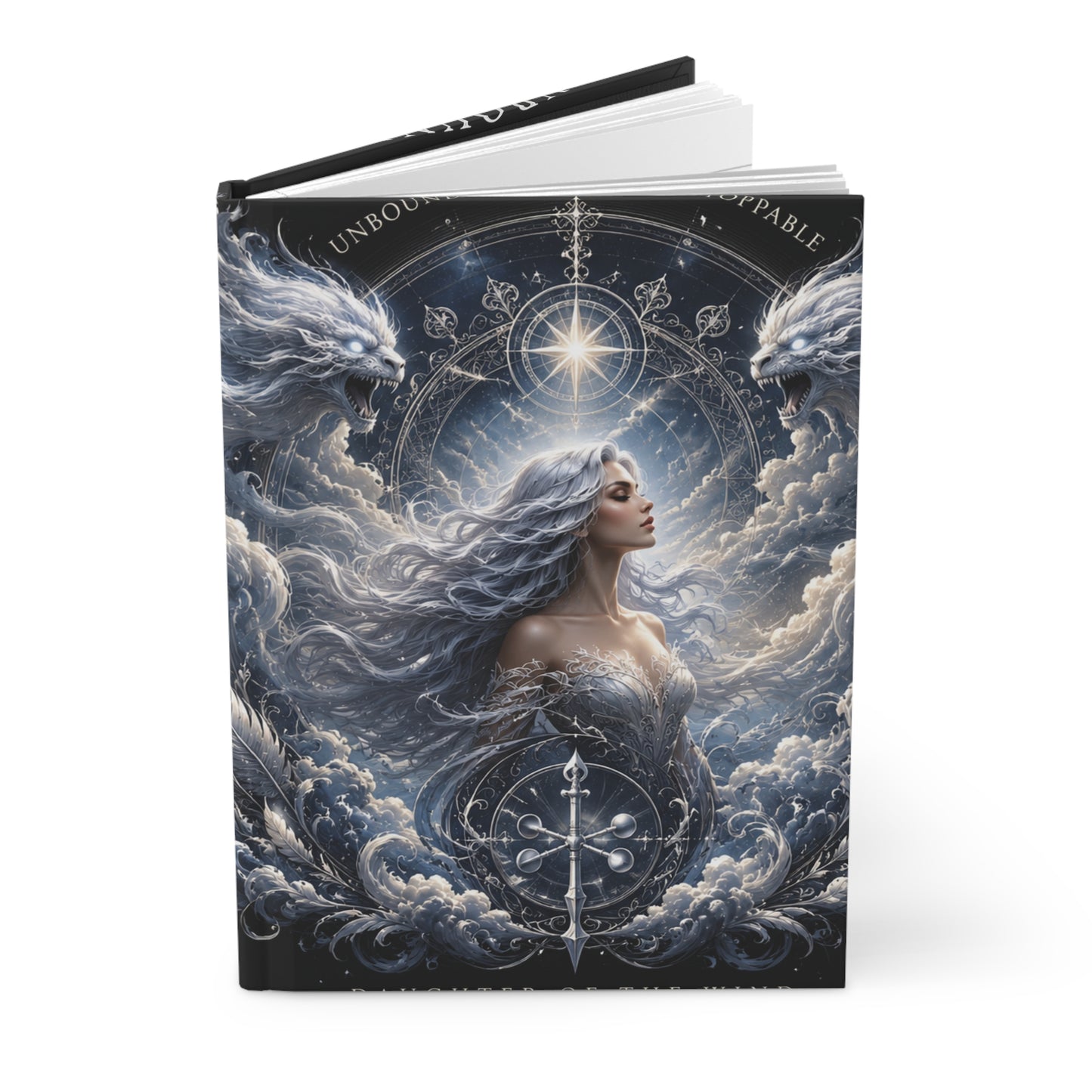Daughter of the Wind – Celestial Air Goddess Matte Hardcover Journal