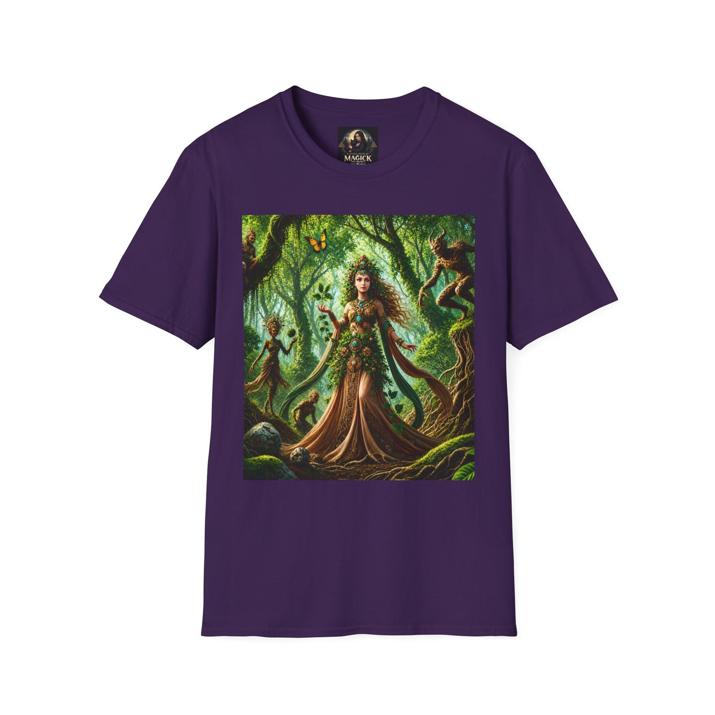 Rooted in Earth, Guided by Ancient Magic Unisex Softstyle T-Shirt