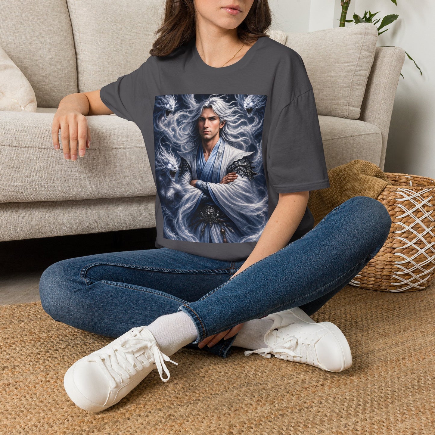 Air God Surrounded by Spirit Demons Unisex Softstyle T-Shirt