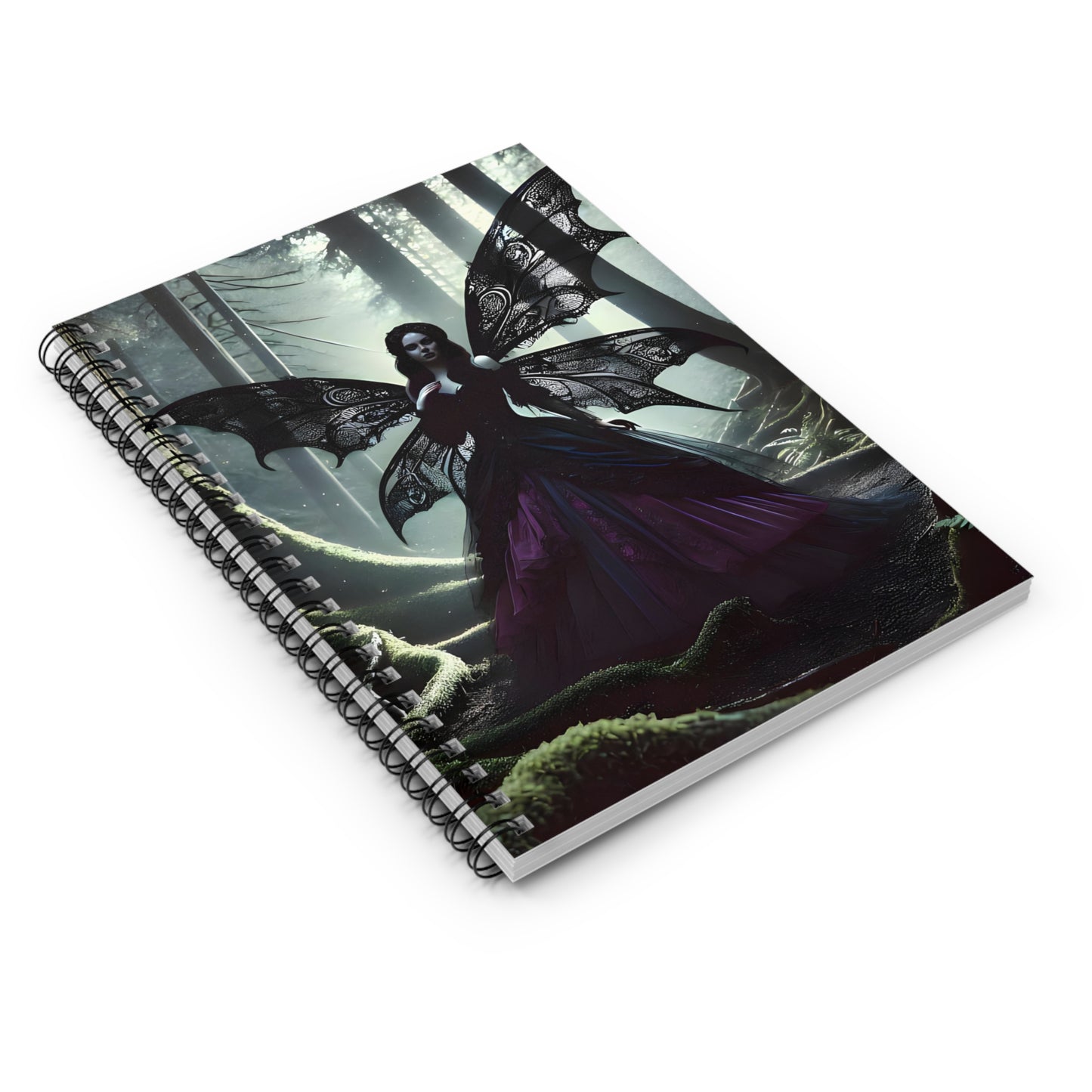 Gothic Fairy Spiral Notebook — Ruled Woodland Fantasy Journal