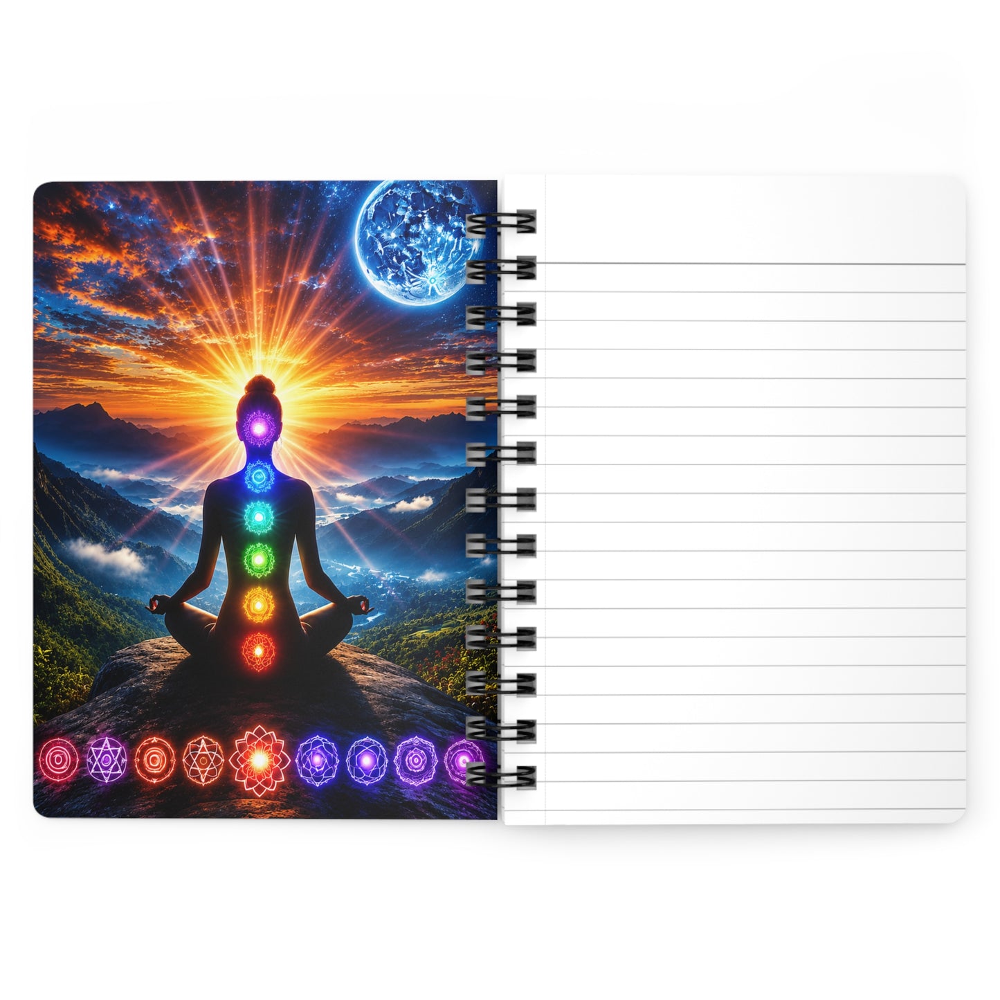 Celestial Chakra Awakening Spiral Bound Journal