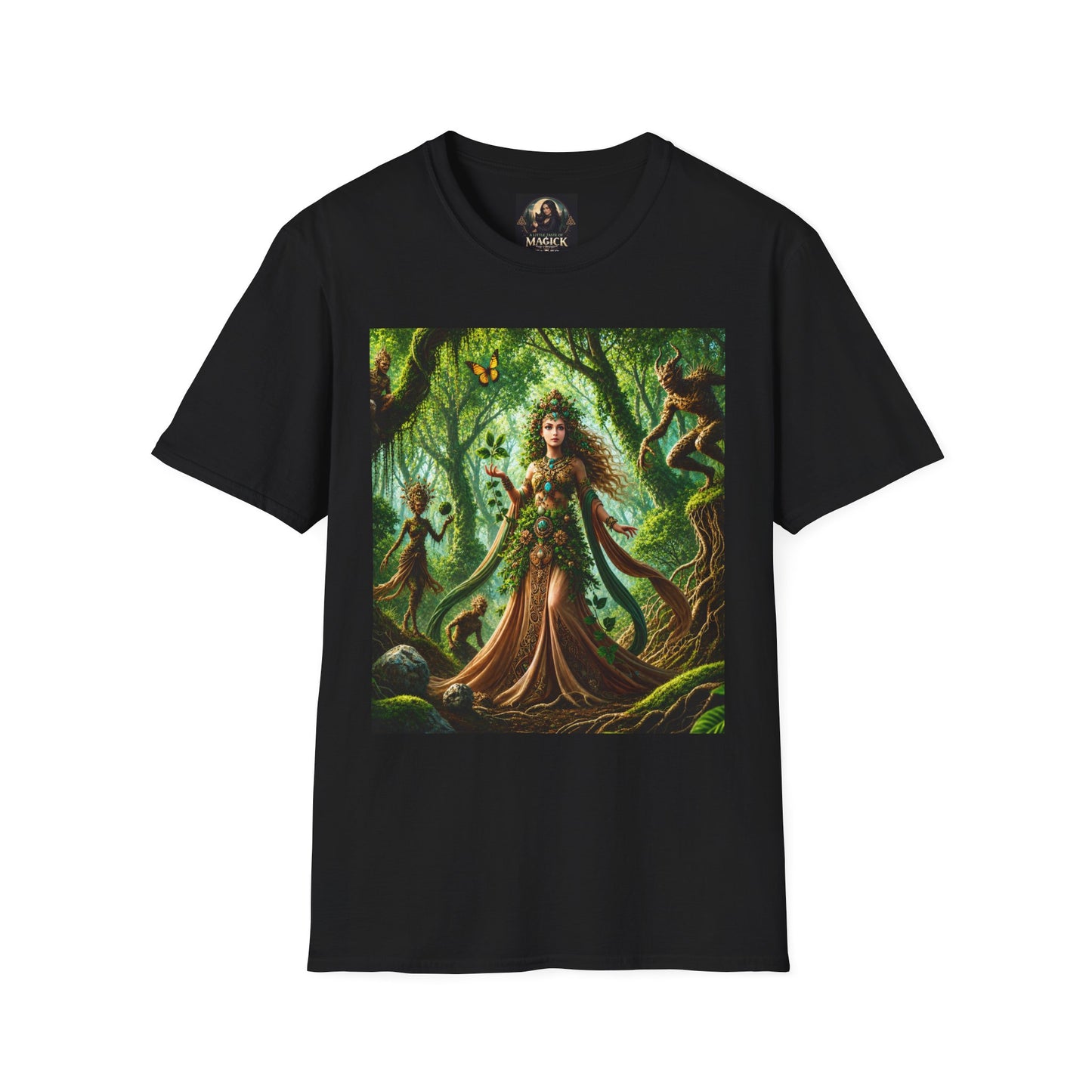 Rooted in Earth, Guided by Ancient Magic Unisex Softstyle T-Shirt