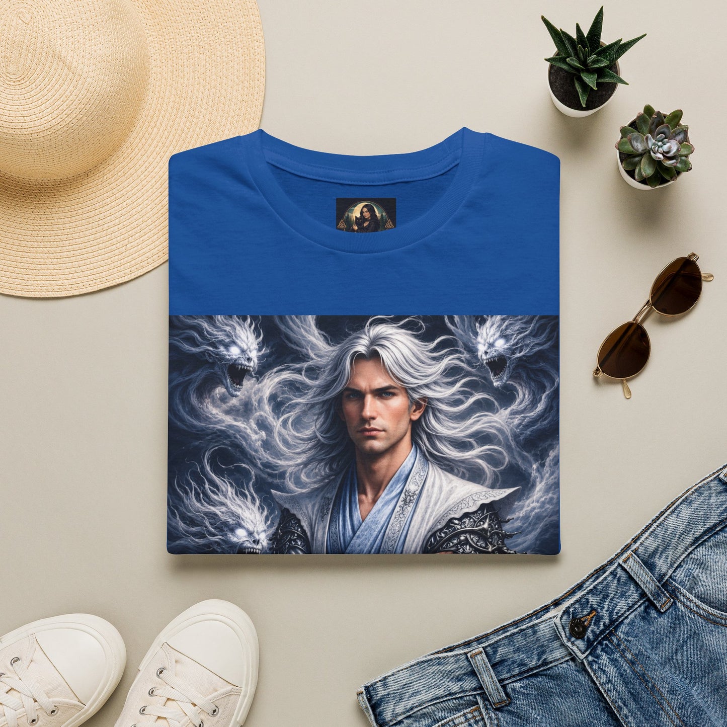 Air God Surrounded by Spirit Demons Unisex Softstyle T-Shirt