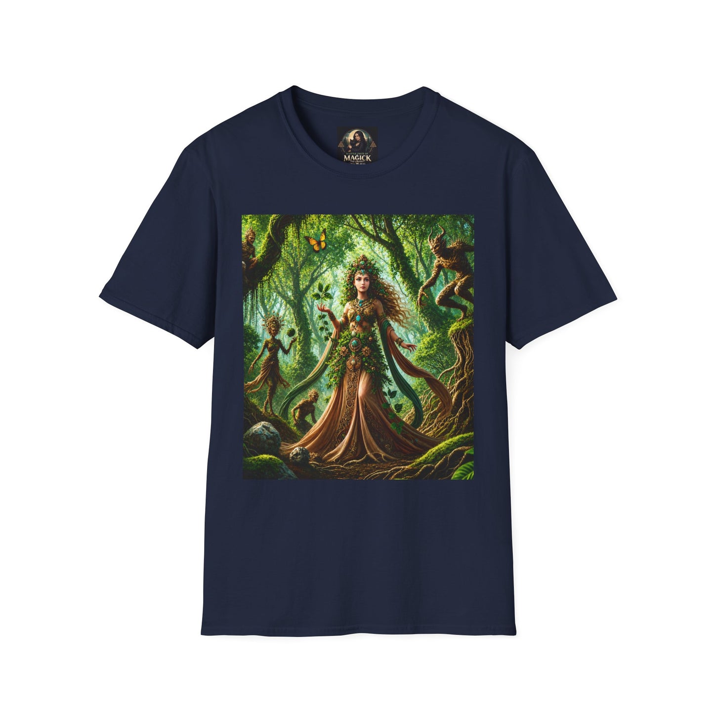 Rooted in Earth, Guided by Ancient Magic Unisex Softstyle T-Shirt