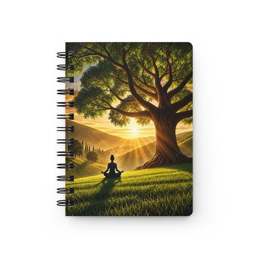 Tree of Serenity Meditation Spiral Bound Journal