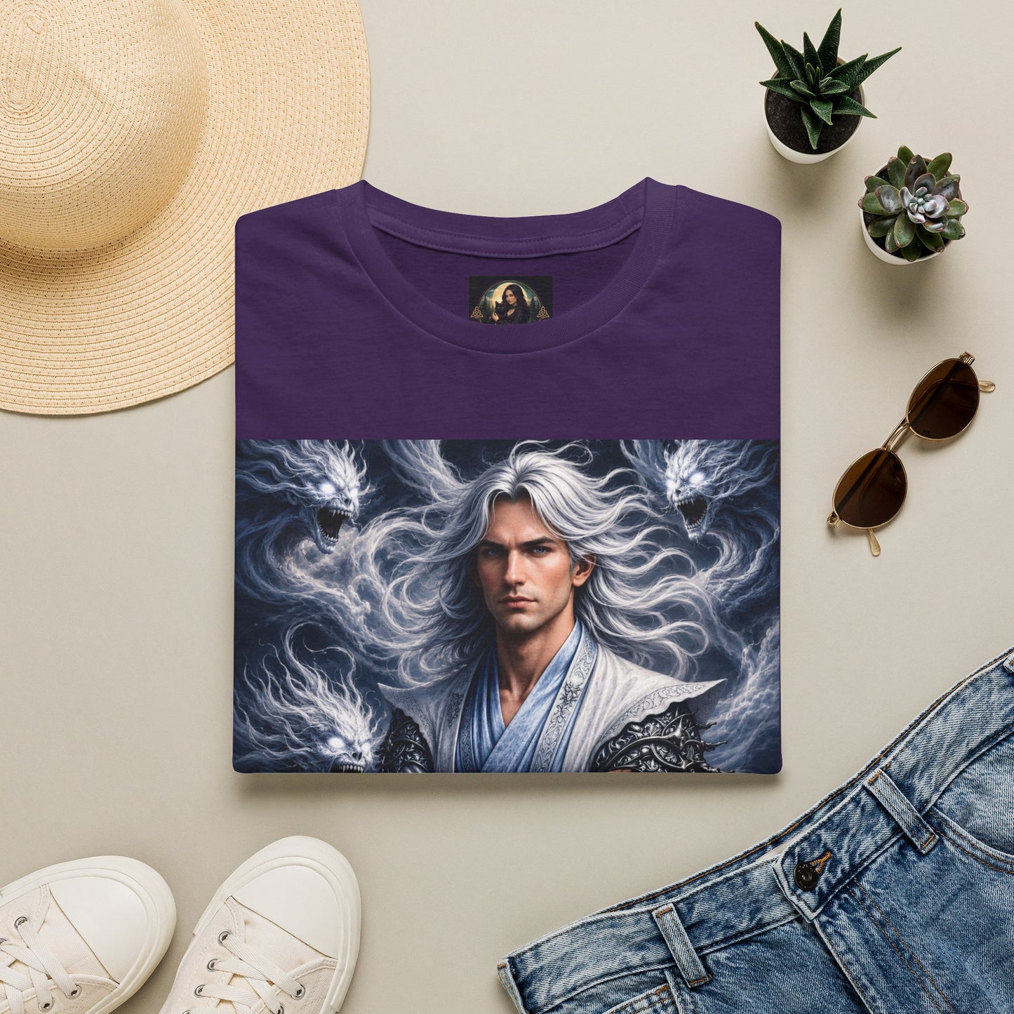 Air God Surrounded by Spirit Demons Unisex Softstyle T-Shirt