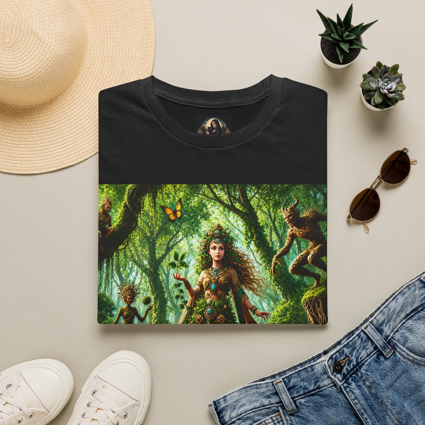 Rooted in Earth, Guided by Ancient Magic Unisex Softstyle T-Shirt