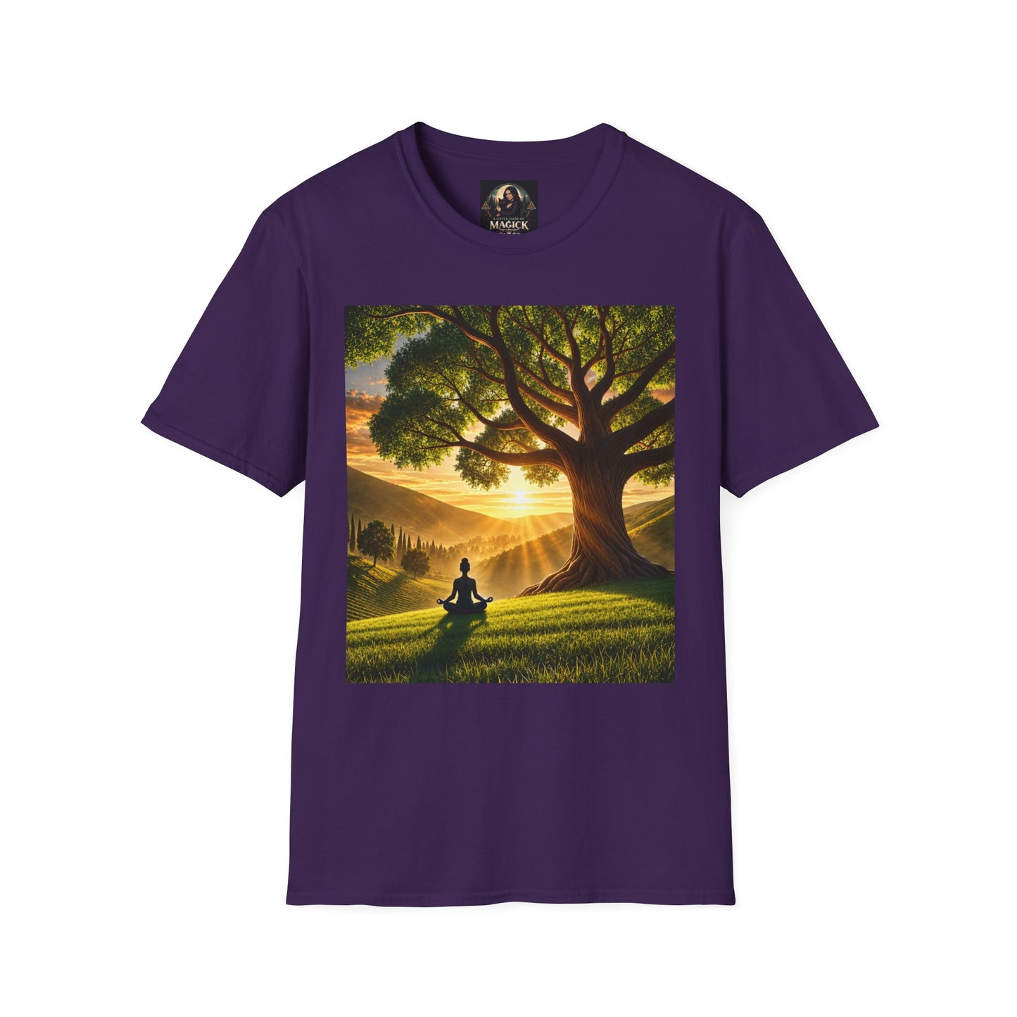 Tree of Serenity "Rooted in Peace" Unisex Softstyle T-Shirt