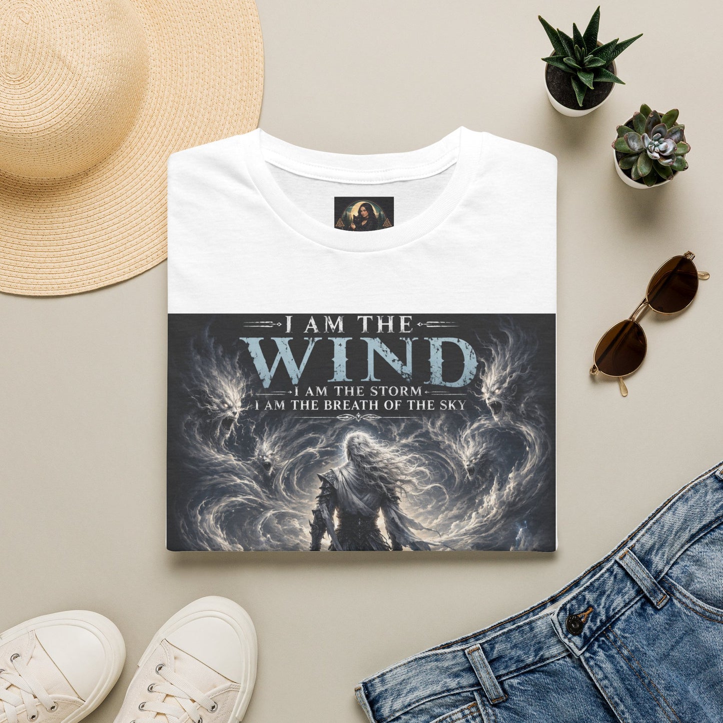 Fantasy Air God Warrior Graphic Tee