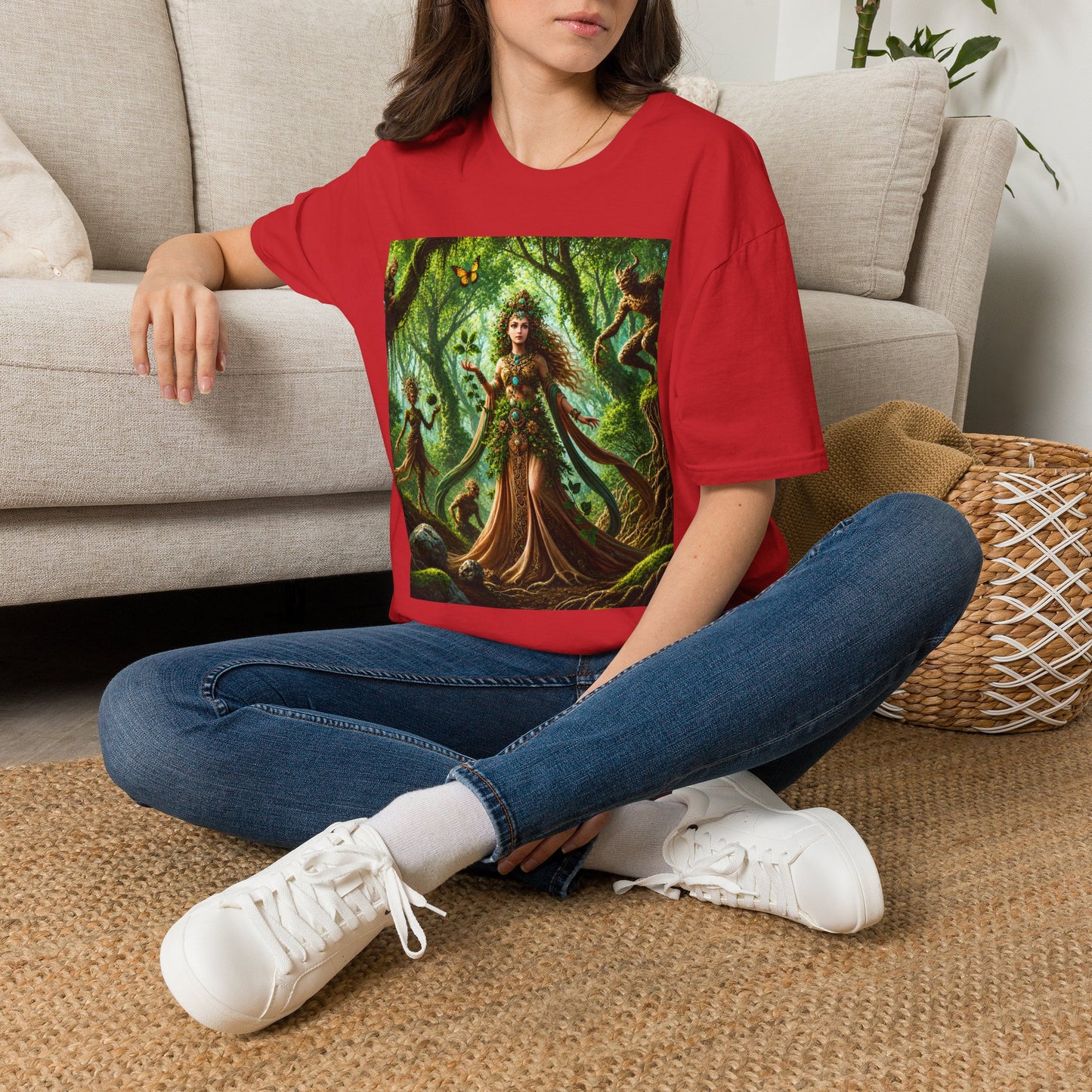 Rooted in Earth, Guided by Ancient Magic Unisex Softstyle T-Shirt