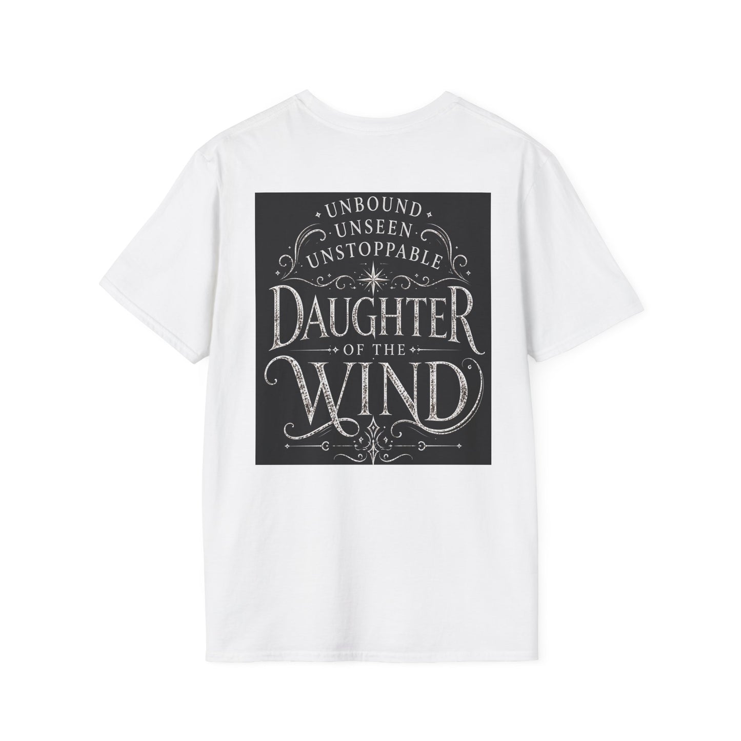 Air Goddess Surrounded by Celestial Wind Spirits Unisex Softstyle T-Shirt