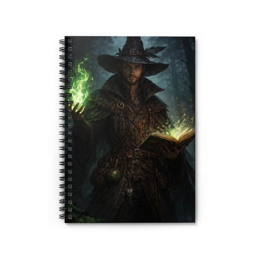 Arcane Witchcraft Spiral Notebook – Ruled Line Journal with Dark Fantasy Cover (6″ × 8″)