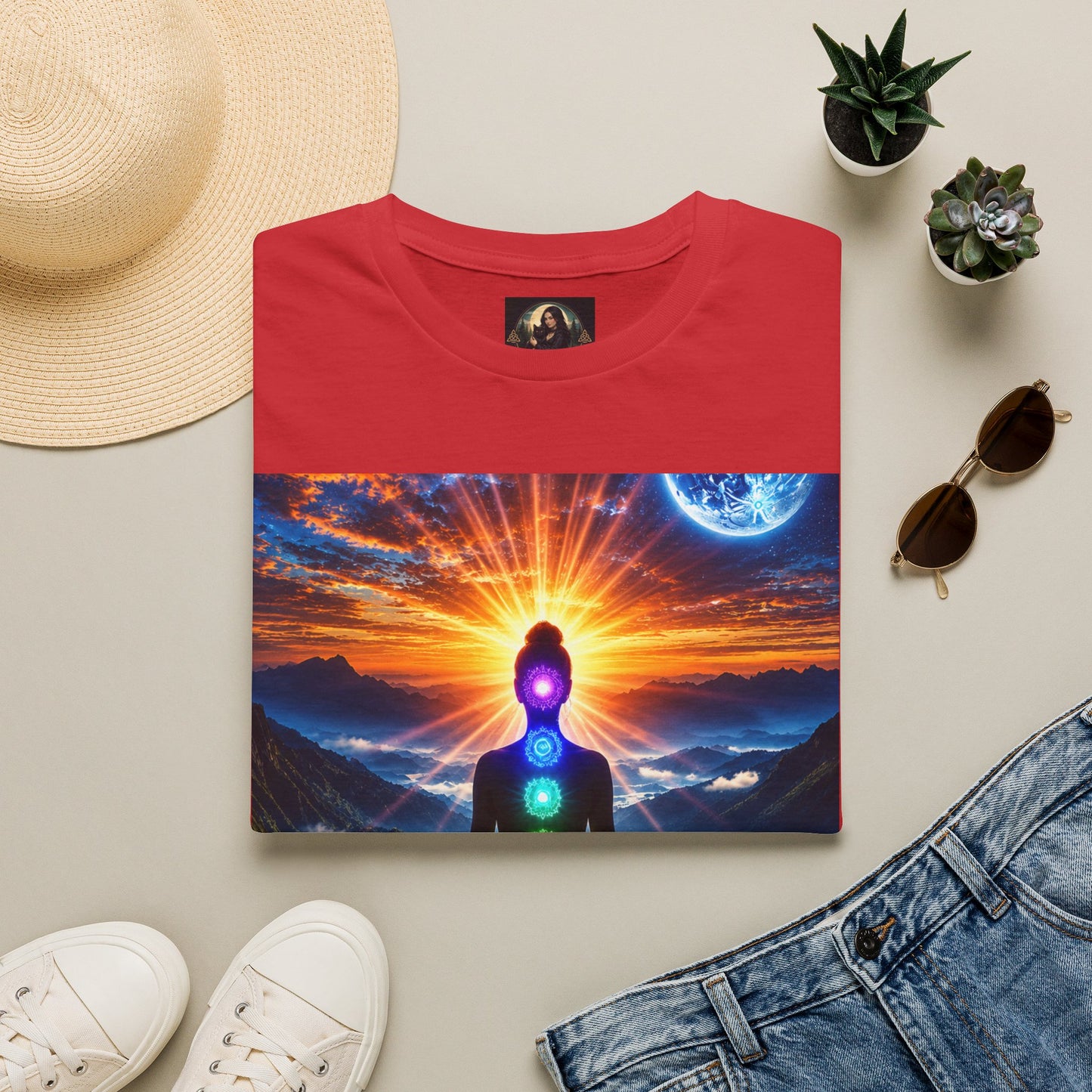 Celestial Chakra Awakening Unisex Softstyle T-Shirt