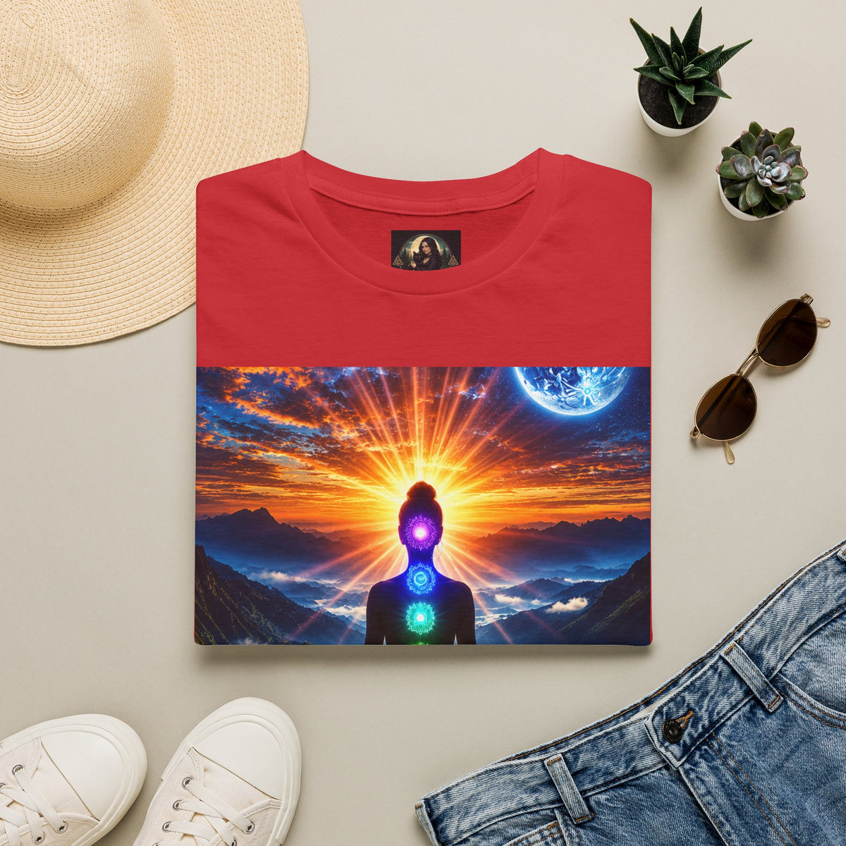 Celestial Chakra Awakening Unisex Softstyle T-Shirt