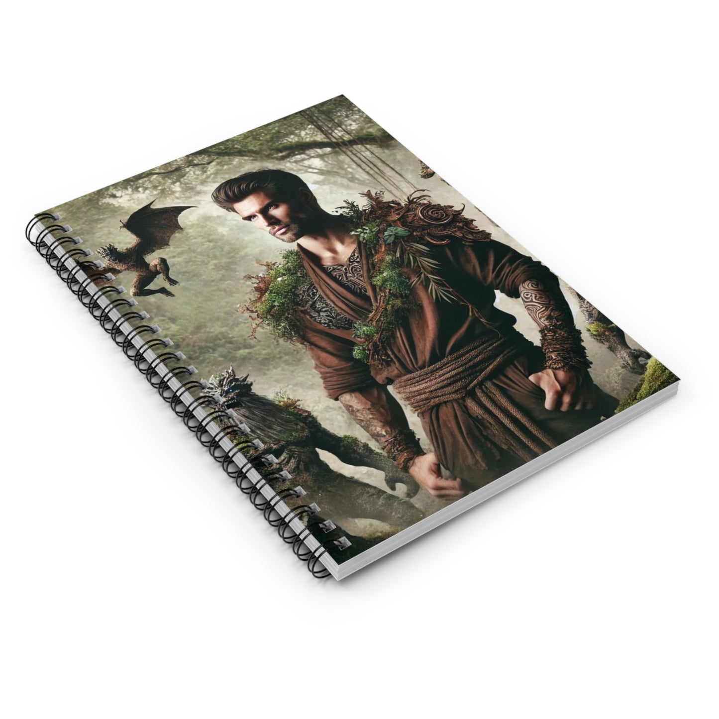 Earth God & Demons Spiral Notebook — Ruled Journal for Mythology Fans