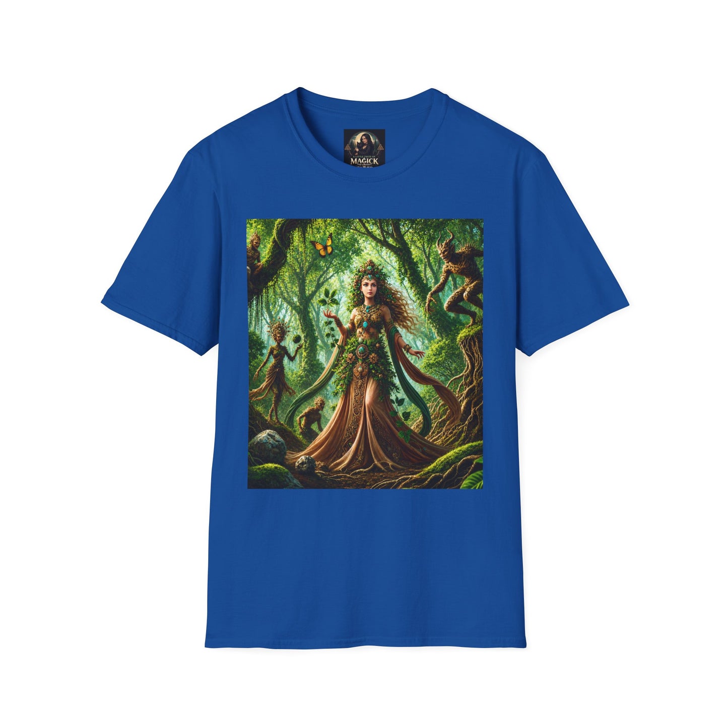 Rooted in Earth, Guided by Ancient Magic Unisex Softstyle T-Shirt