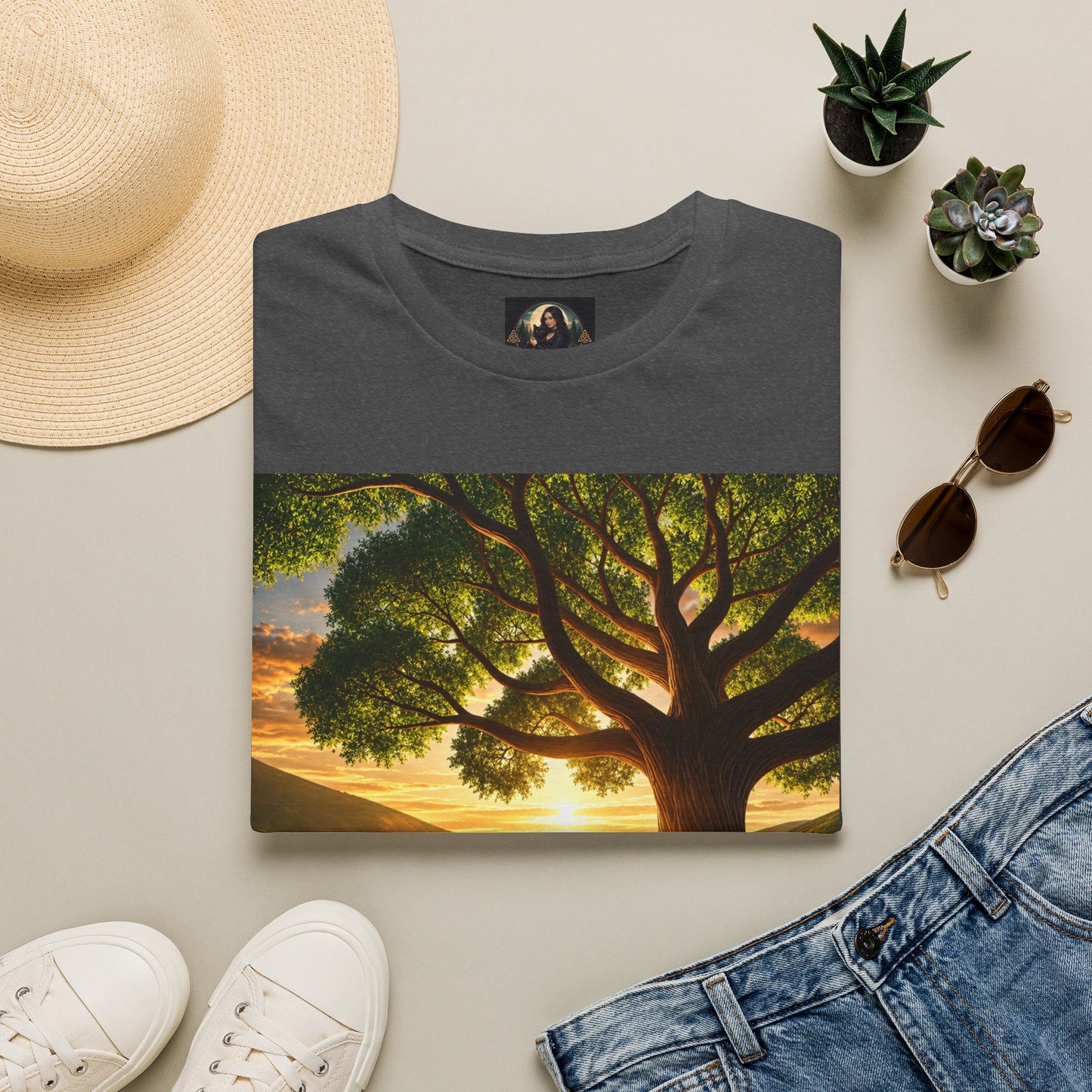 Tree of Serenity "Rooted in Peace" Unisex Softstyle T-Shirt