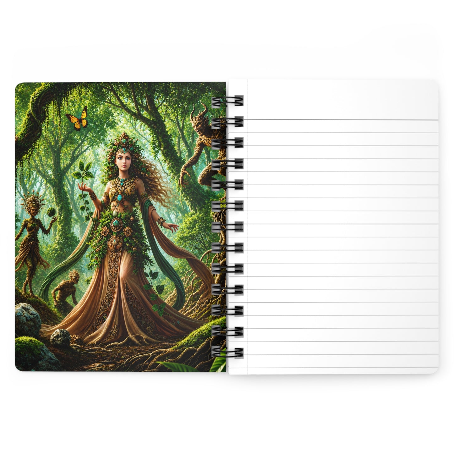 Earth Goddess: Guardian of the Enchanted Forest Spiral Bound Journal