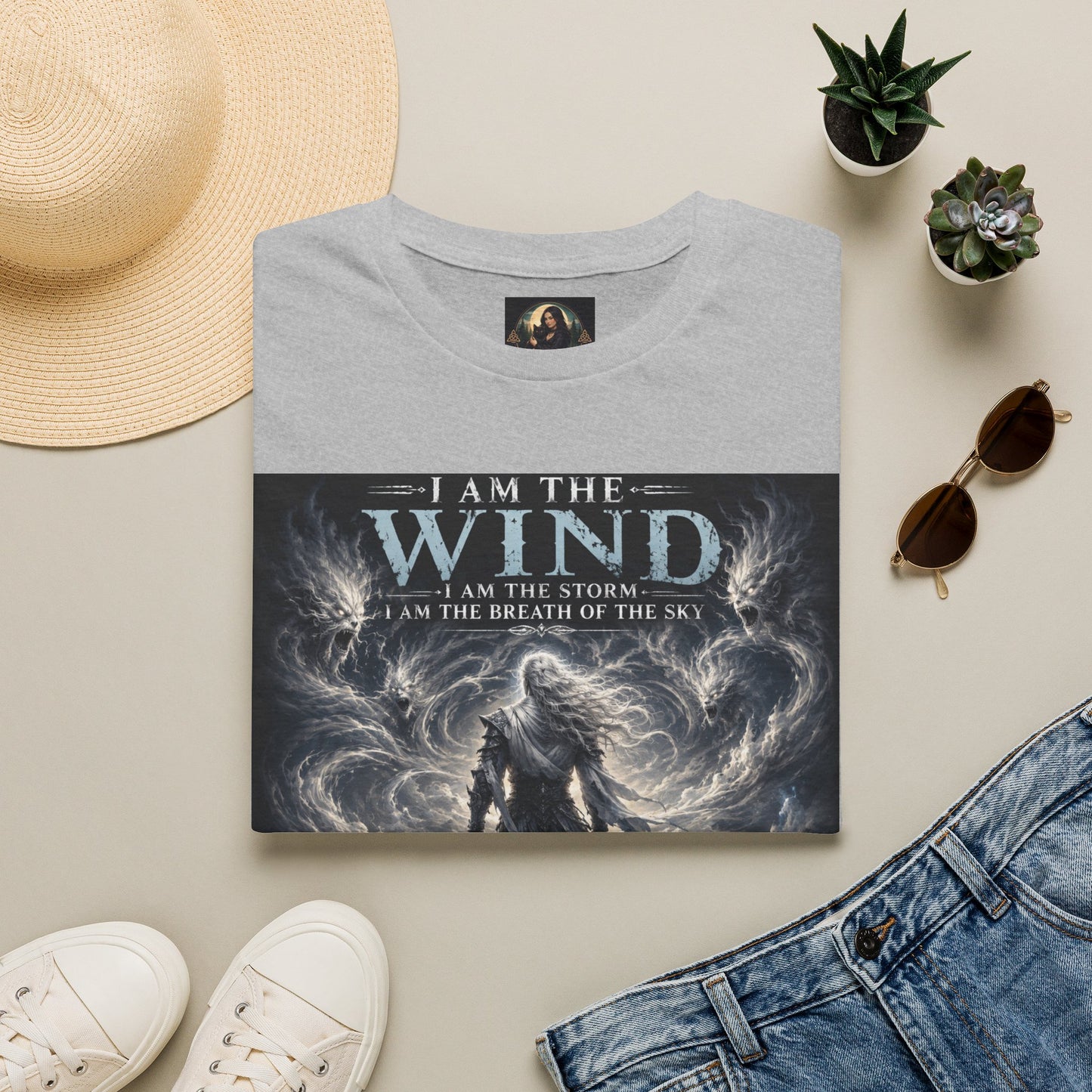Fantasy Air God Warrior Graphic Tee